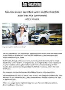 Franchise dealers open their wallets and their hearts to assist local communities - Auto Remarketing - January 1, 2025